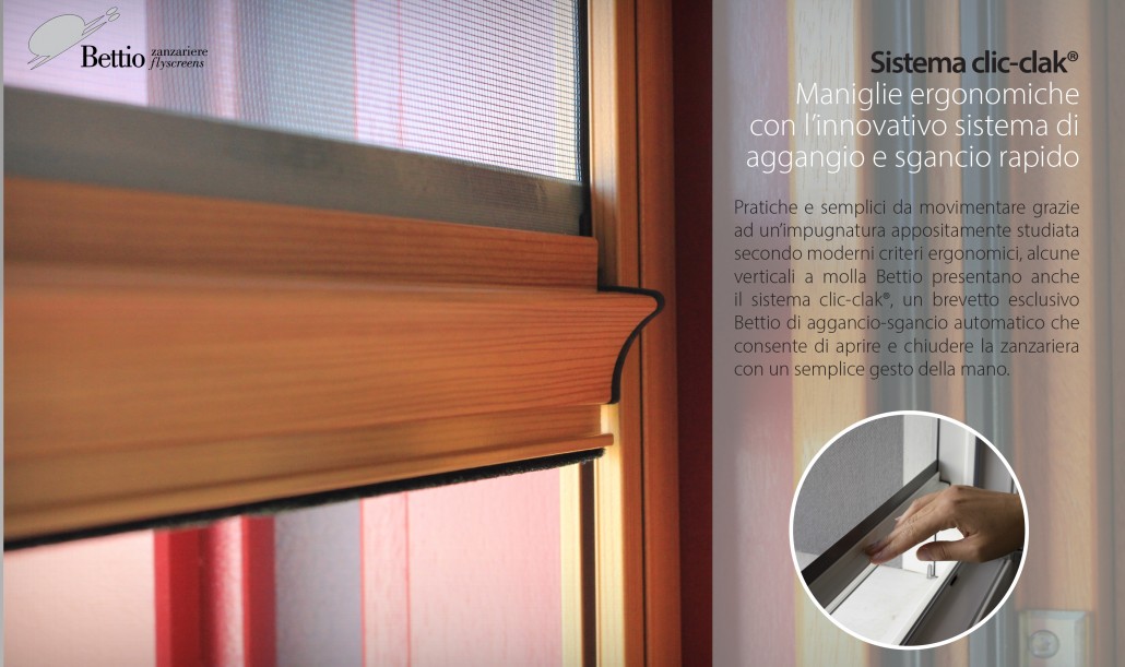 Maniglie ergonomiche con l'innovativo sistema di aggancio e sgancio rapido.