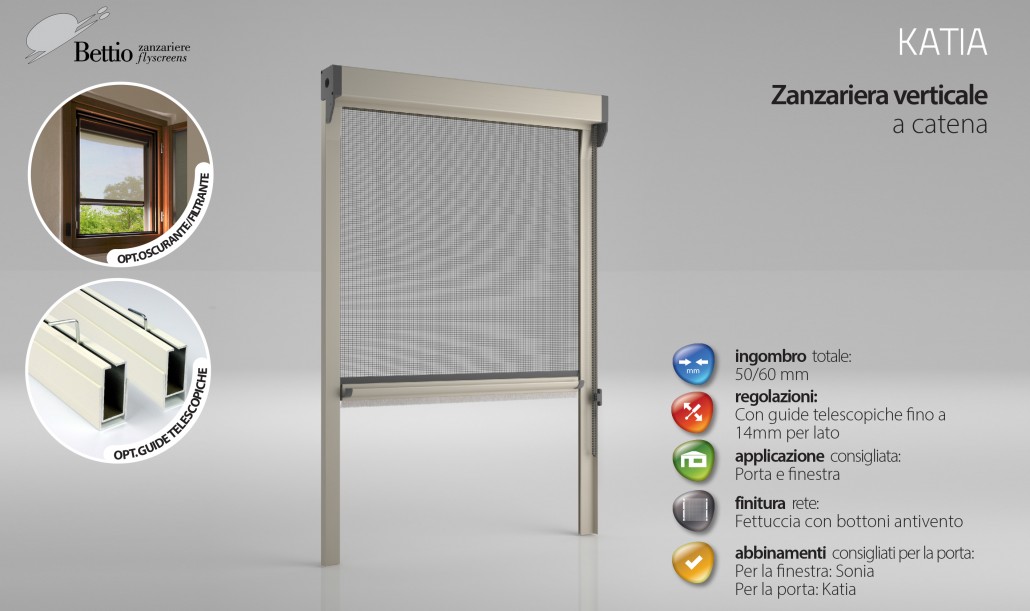 Zanzariera Verticale a catena.
