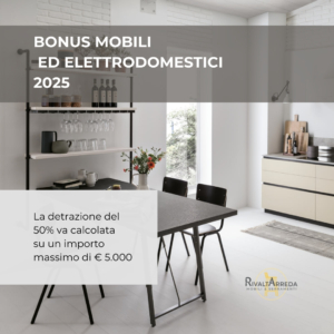 BONUS MOBILI ED ELETTRODOMESTICI 2025